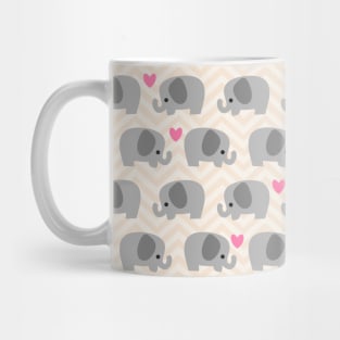 Cute elephants pattern Mug